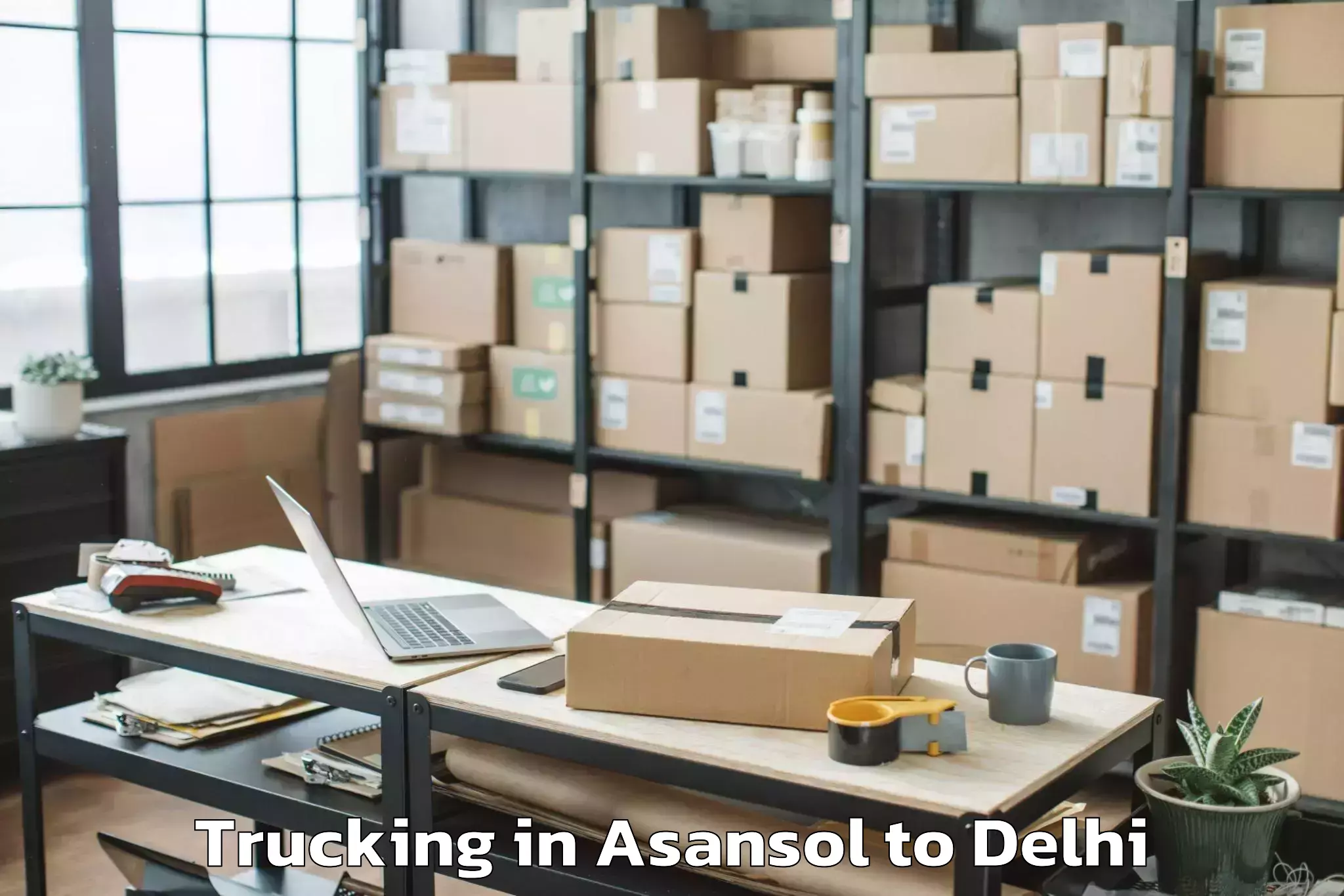 Discover Asansol to Flatted Factory Complex Okhla Trucking